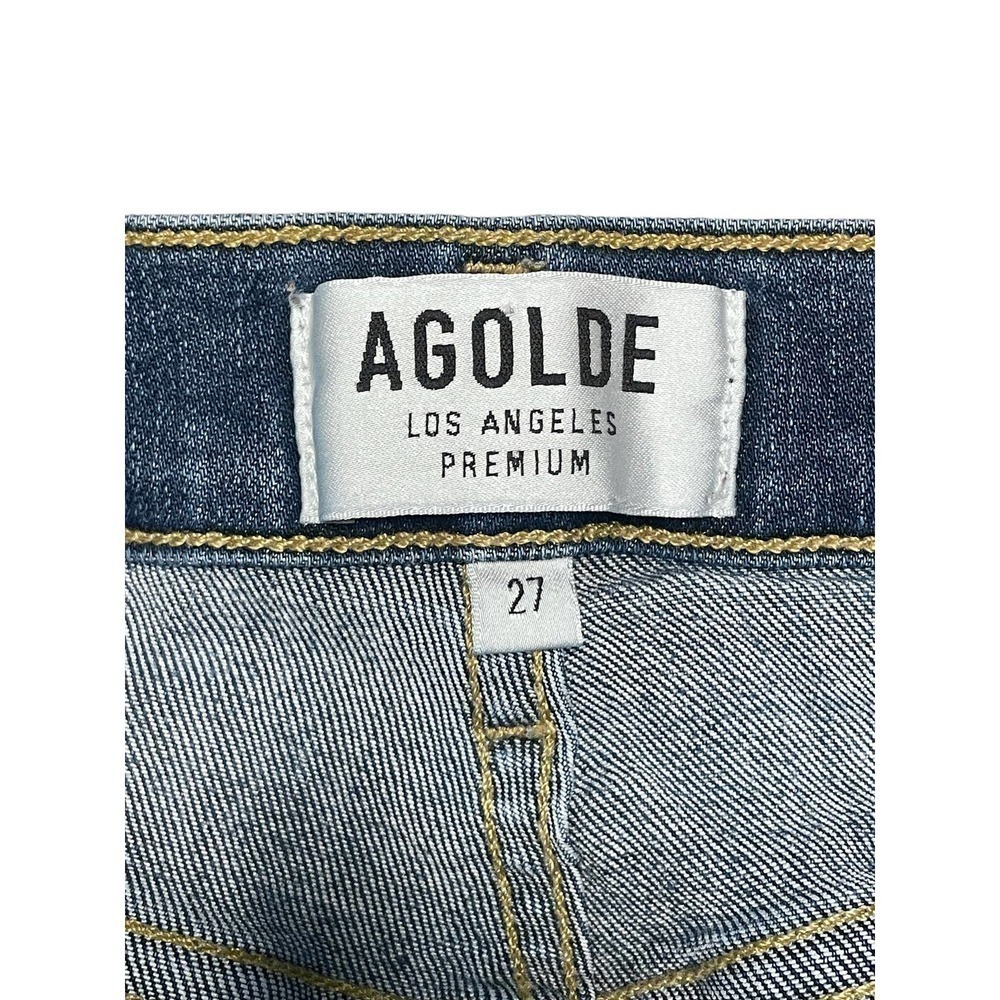 AGOLDE Medium Wash Skinny Leg Denim Jeans Size 27 Ankle Length Casual - Picture 7 of 12